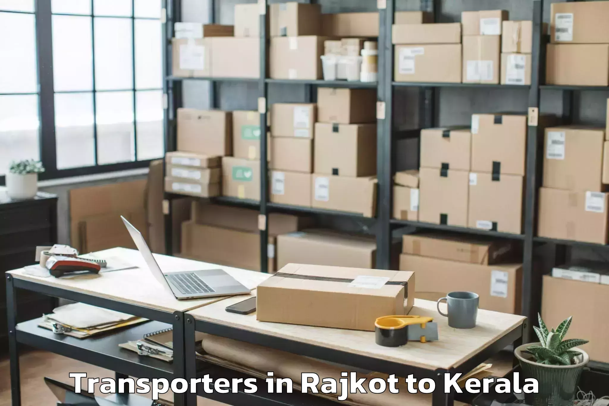 Book Rajkot to Chirayinkeezhu Transporters Online